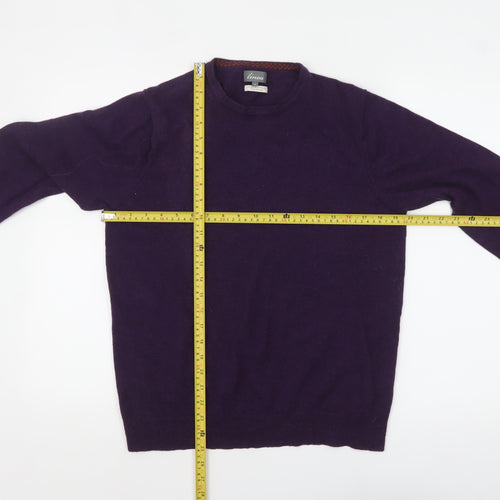Linea Women's Purple Wool Crew Neck Pullover Jumper M