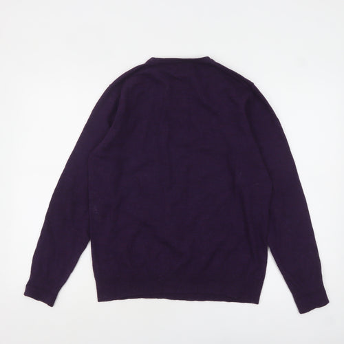Linea Women's Purple Wool Crew Neck Pullover Jumper M
