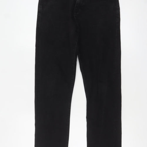 U.S. Polo Assn. Men's Black Slim Fit Straight Jeans 30R