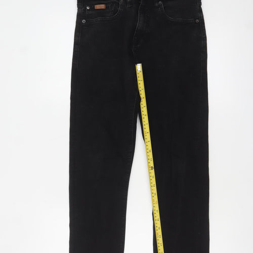 U.S. Polo Assn. Men's Black Slim Fit Straight Jeans 30R