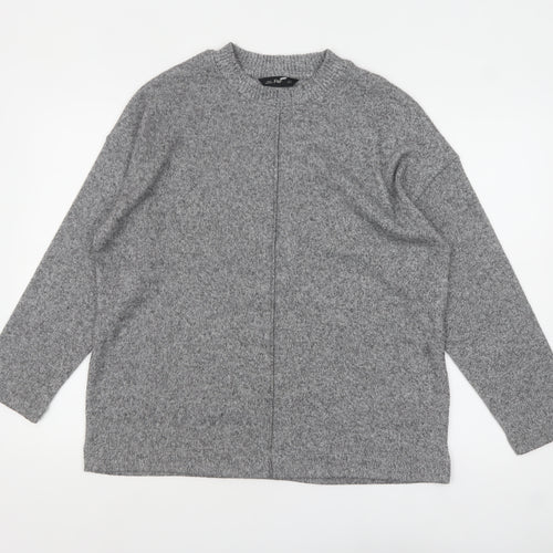 F&F Women's Grey Crew Neck Pullover Jumper Size M