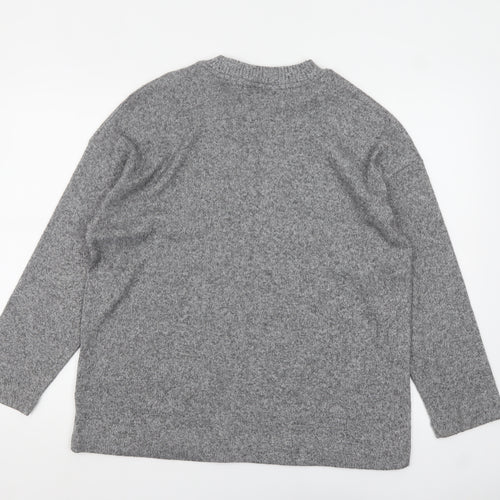 F&F Women's Grey Crew Neck Pullover Jumper Size M