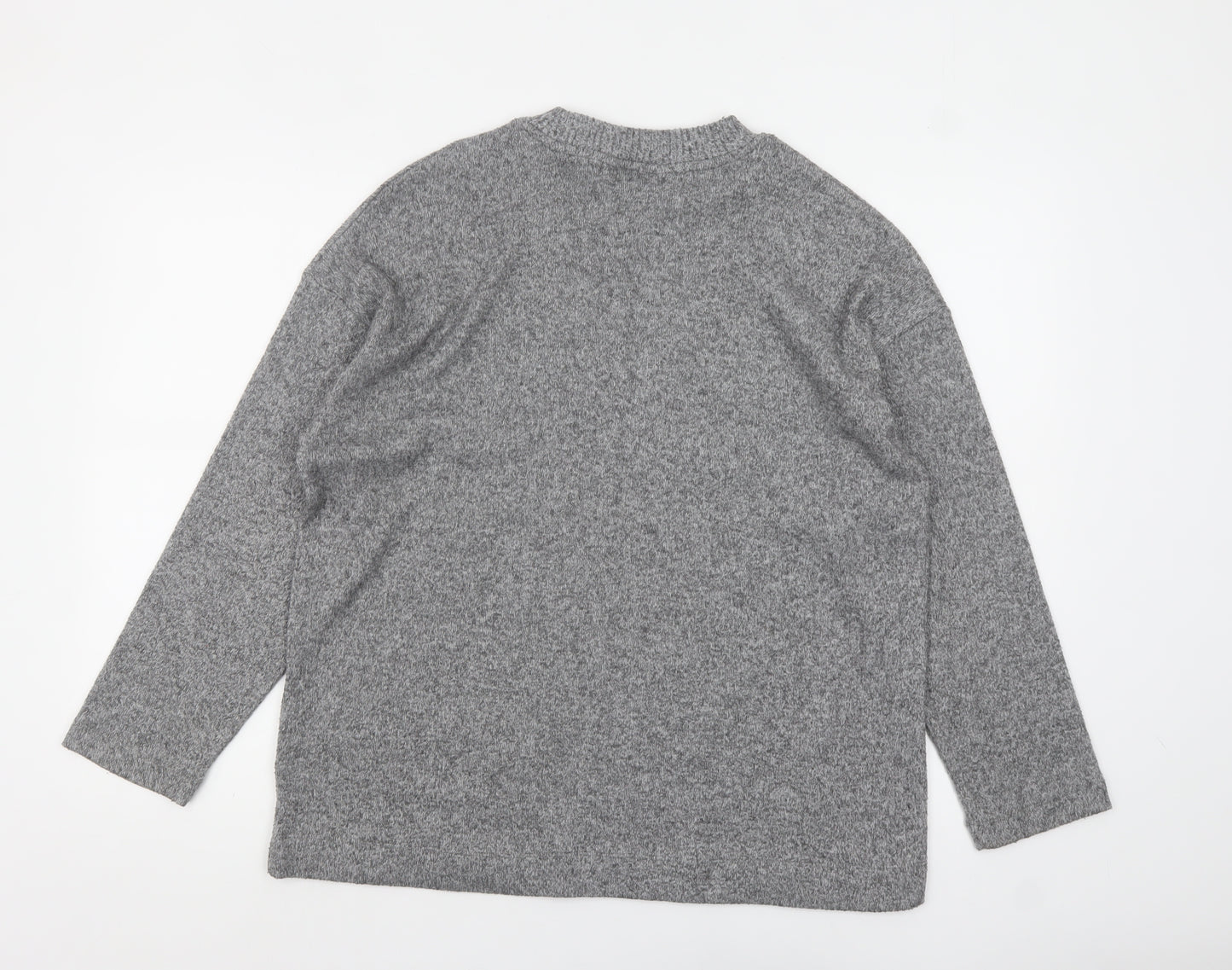 F&F Women's Grey Crew Neck Pullover Jumper Size M