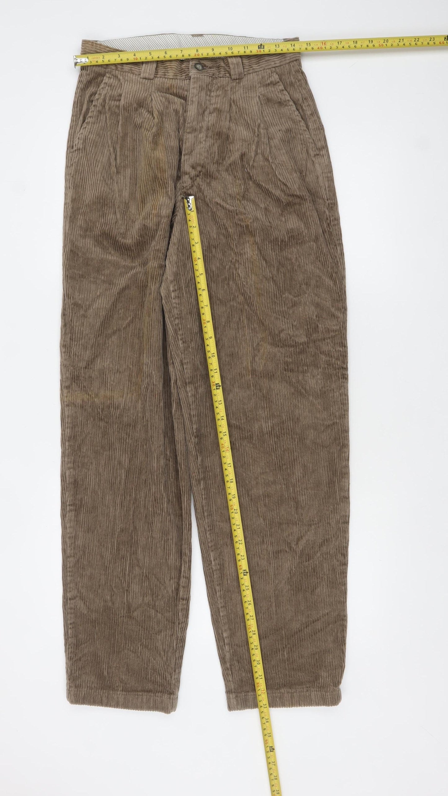Levi's Men's Beige Corduroy Trousers 30W 32L Classic Fit