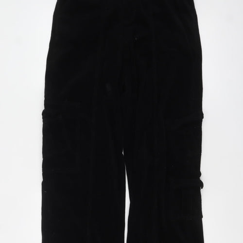 Glassons Women’s Black Corduroy Cargo Trousers Size 10