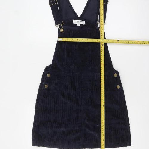 American Apparel Women's Blue Corduroy Pinafore Dress S