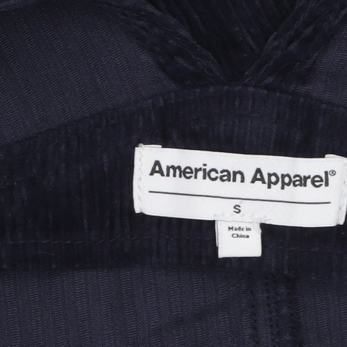 American Apparel Women's Blue Corduroy Pinafore Dress S