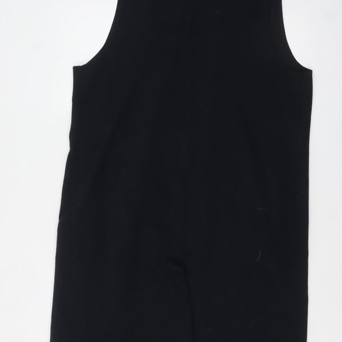 River Island Women's Black Long Waistcoat Size 14 Sleeveless Knit
