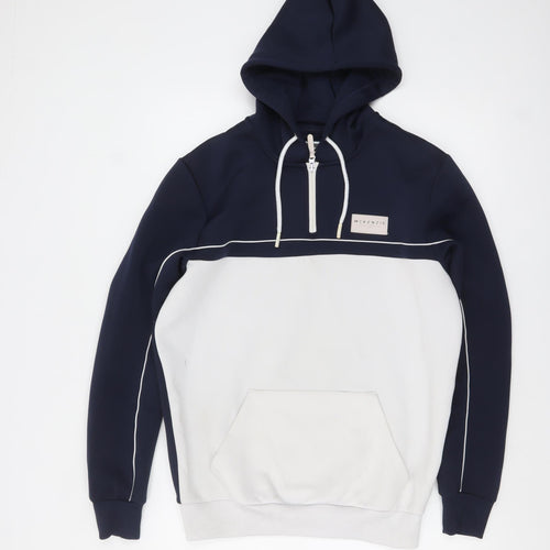 McKenzie Men's Blue 1/4 Zip Hoodie Size M Regular Fit