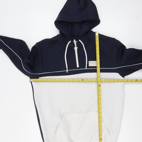 McKenzie Men's Blue 1/4 Zip Hoodie Size M Regular Fit