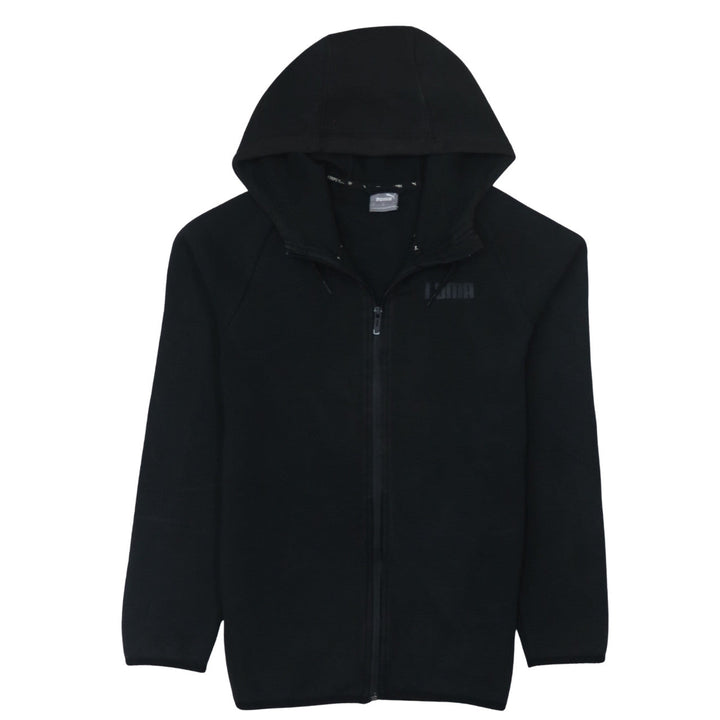 PUMA Womens Black Full Zip Hoodie Small Classic Casual