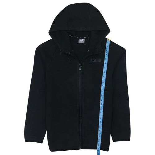 PUMA Womens Black Full Zip Hoodie Small Classic Casual