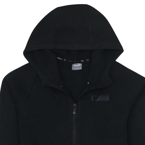 PUMA Womens Black Full Zip Hoodie Small Classic Casual