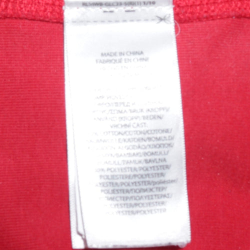 Ralph Lauren Boys Red Pullover Crew Neck Sweatshirt Size 14-16 Years