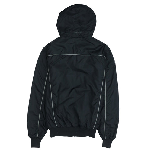 Puma Men's Black Hooded Windbreaker Jacket Size S Lightweight