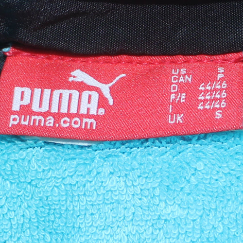 Puma Men's Black Hooded Windbreaker Jacket Size S Lightweight