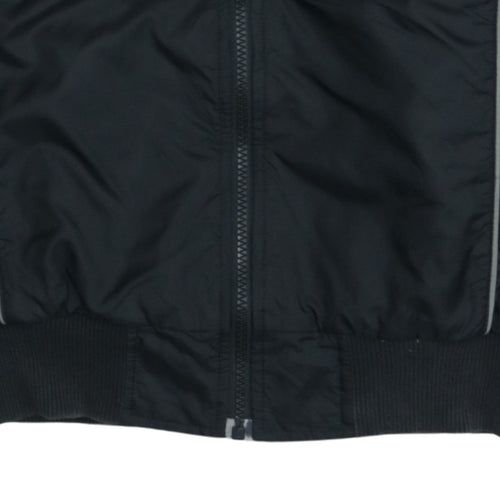 Puma Men's Black Hooded Windbreaker Jacket Size S Lightweight