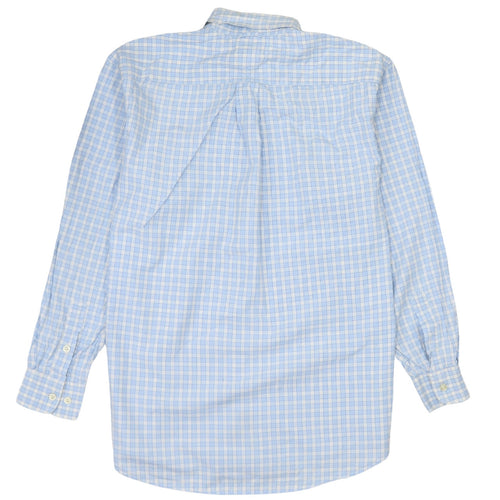 Tommy Hilfiger Men's Blue Check Button-Down Cotton Shirt M