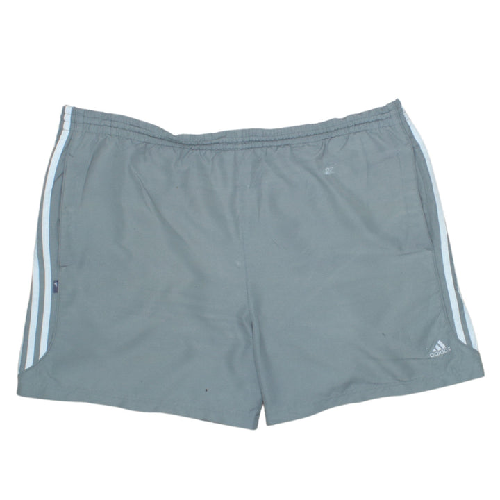 Adidas Mens Grey 2XL Athletic Shorts Lightweight Elastic Waist
