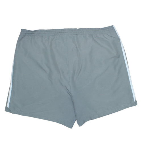 Adidas Mens Grey 2XL Athletic Shorts Lightweight Elastic Waist