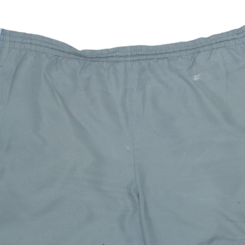 Adidas Mens Grey 2XL Athletic Shorts Lightweight Elastic Waist