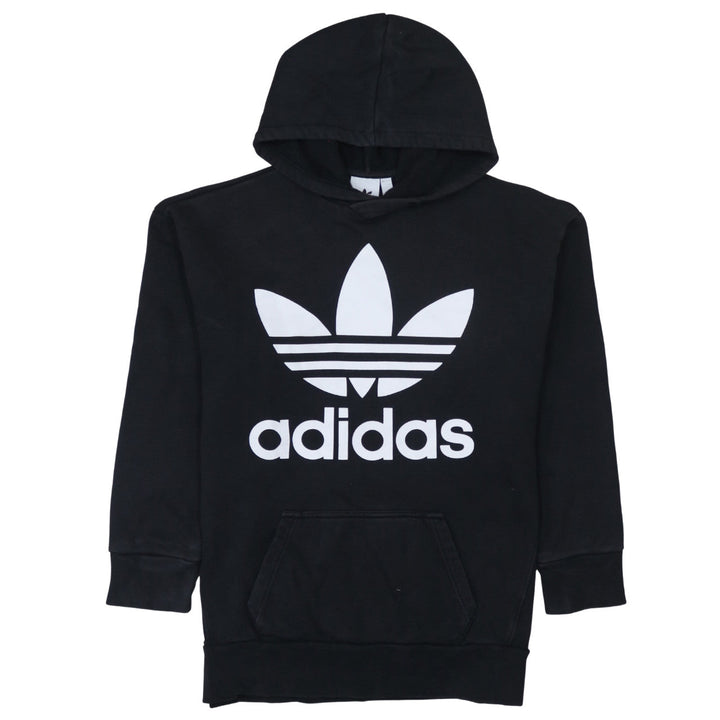 Adidas Men's Black XS Pullover Hoodie with Large Logo