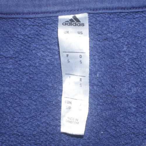 Adidas Men's Blue Crew Neck Sports Sweatshirt Size S