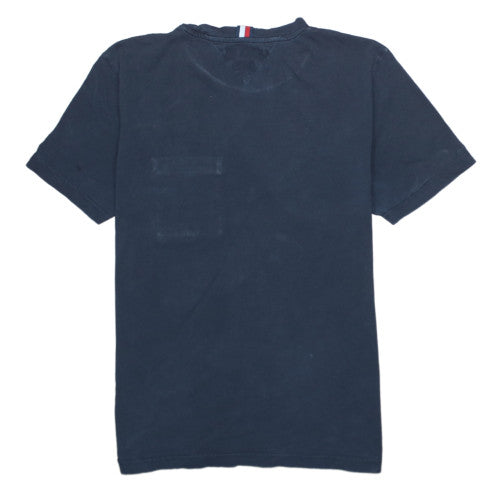 Tommy Hilfiger Men's Navy Blue Organic Cotton Crew Neck T-Shirt XL