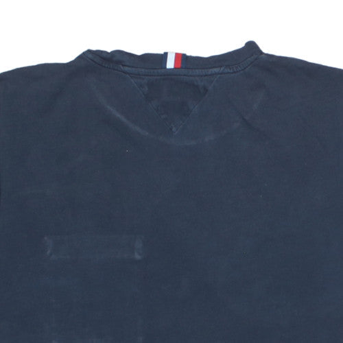 Tommy Hilfiger Men's Navy Blue Organic Cotton Crew Neck T-Shirt XL