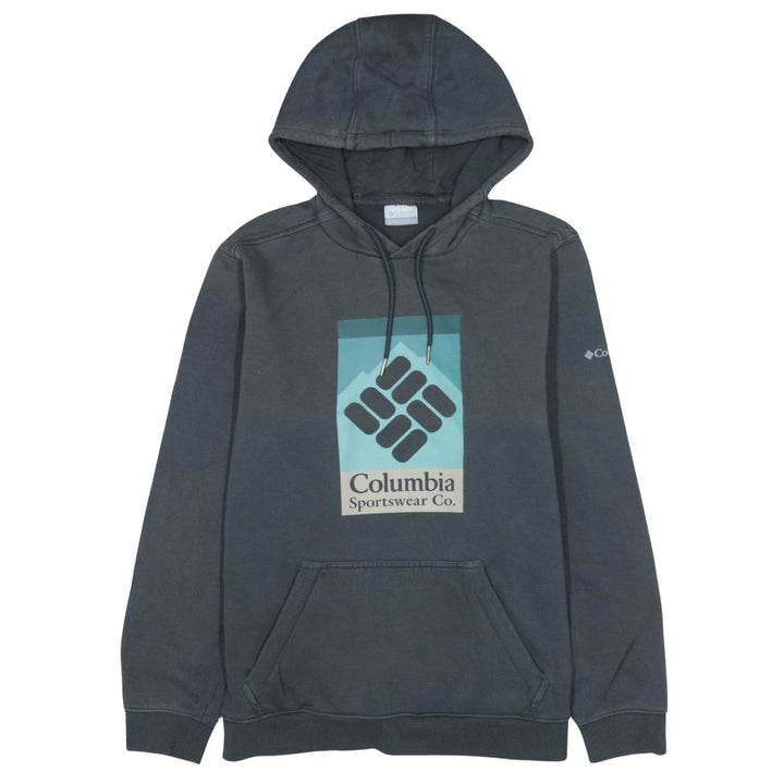 Columbia Men’s Grey Pullover Hoodie M Outdoor Fleece Sweatshirt