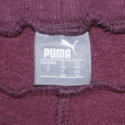 Puma Women’s Purple Jogger Sweatpants Size 10 Cotton Blend