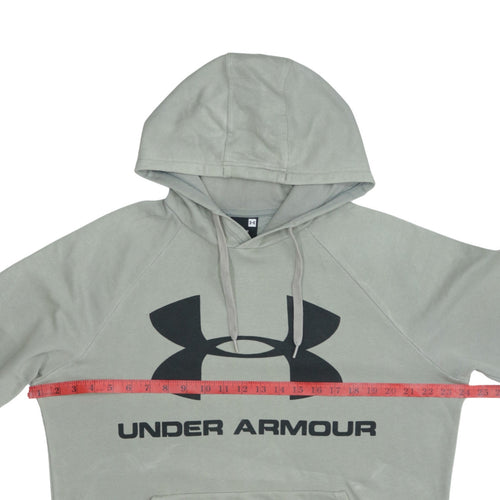 Under Armour Men's Grey Hoodie Pullover Medium Sports Logo Sweatshirt