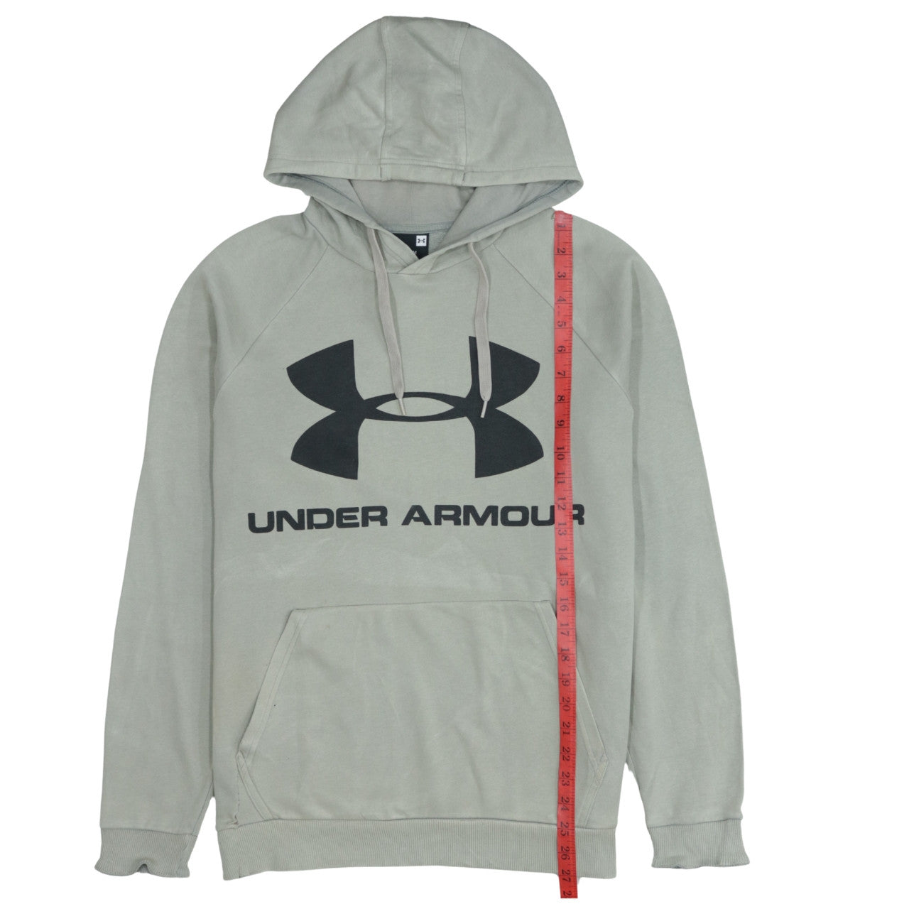 Under Armour Men's Grey Hoodie Pullover Medium Sports Logo Sweatshirt