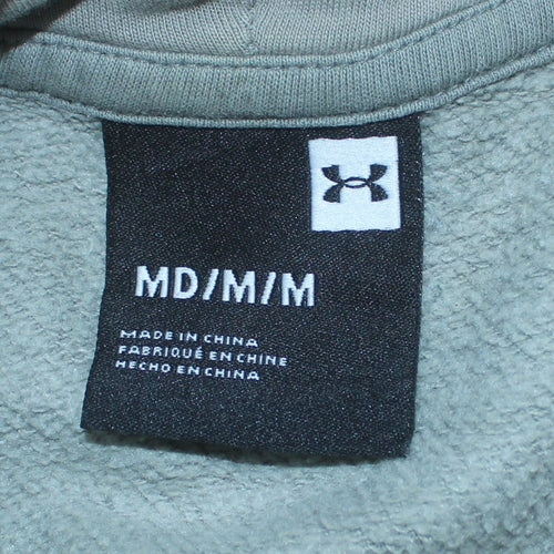 Under Armour Men's Grey Hoodie Pullover Medium Sports Logo Sweatshirt