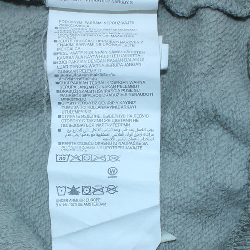 Under Armour Men's Grey Hoodie Pullover Medium Sports Logo Sweatshirt