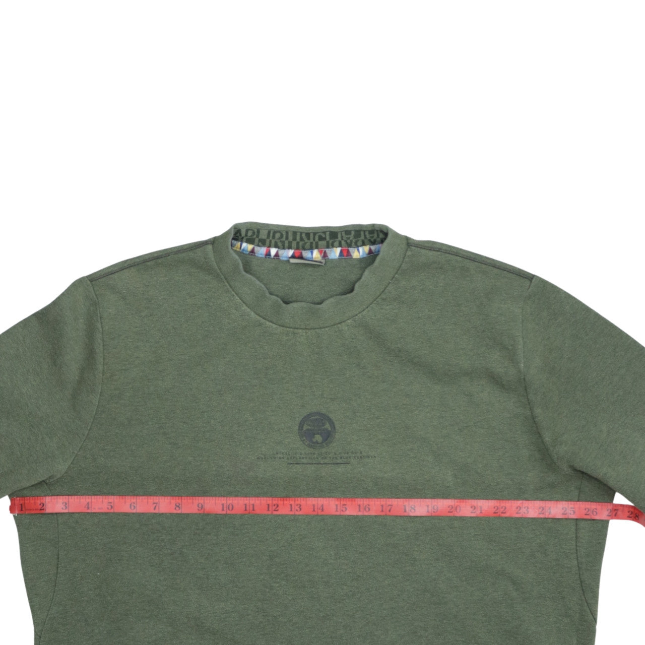 Napapijri Men's Green 3XL Crew Neck Pullover Sweatshirt
