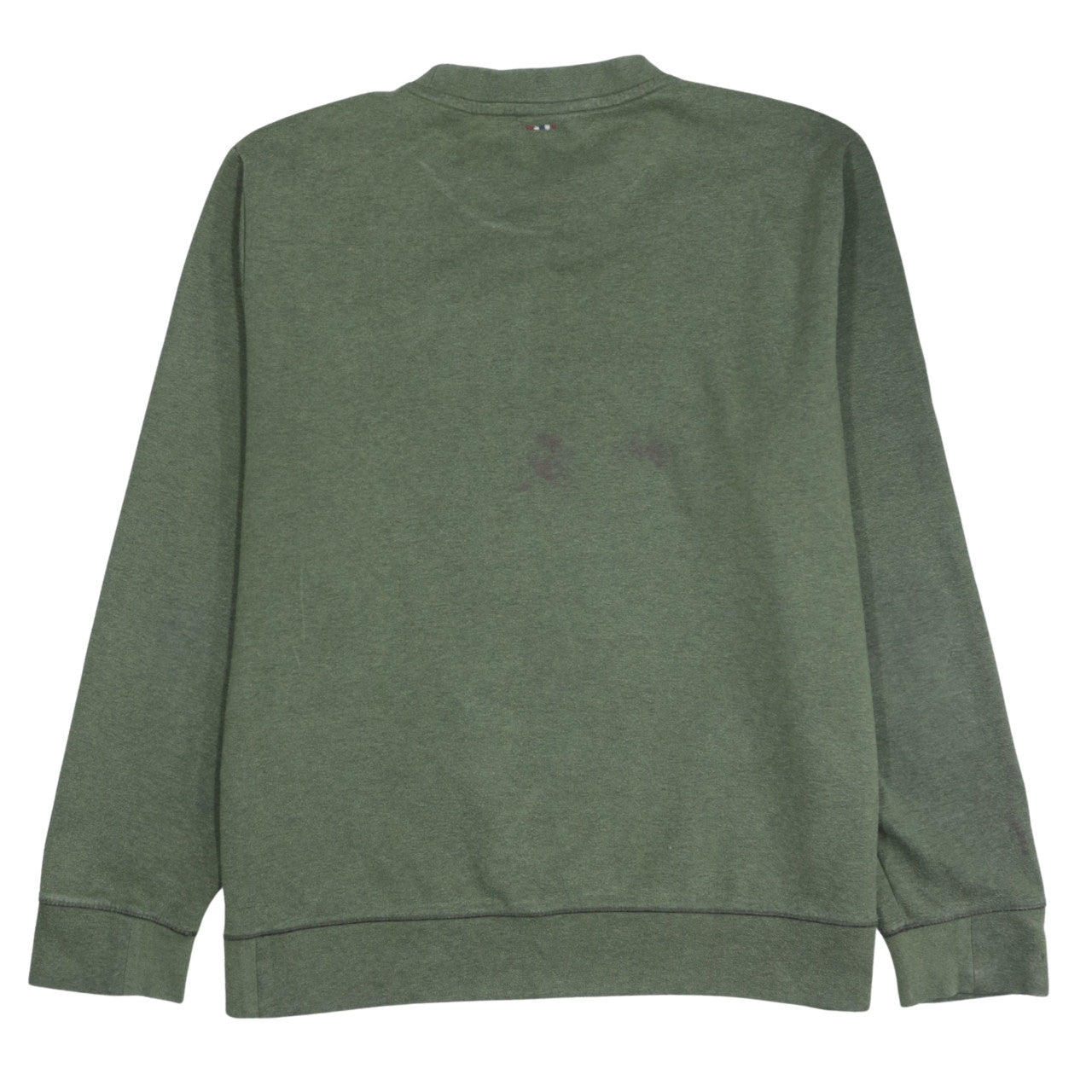 Napapijri Men's Green 3XL Crew Neck Pullover Sweatshirt