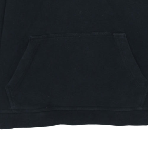 Nike Boys Black XL Pullover Fleece Hoodie with Green Logo