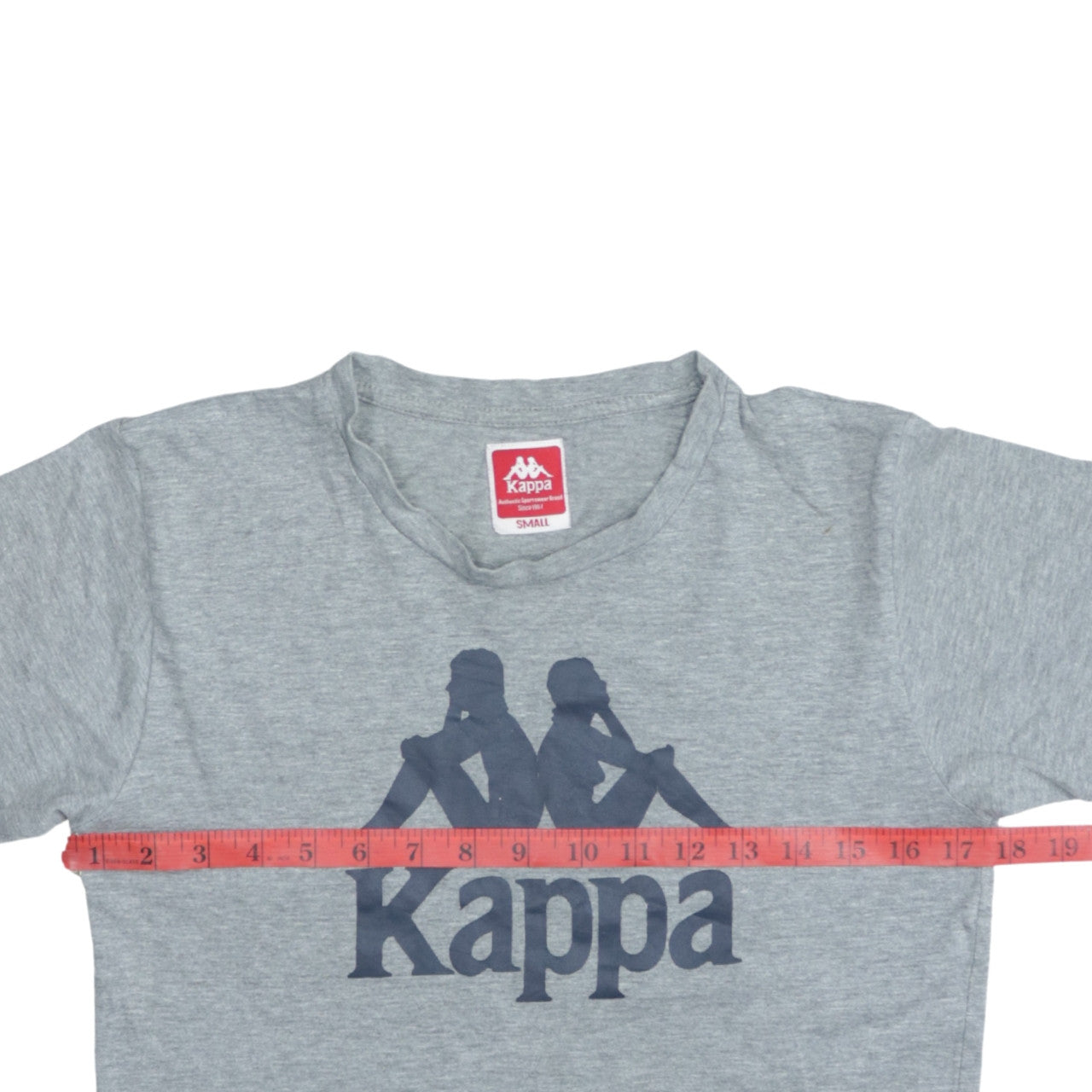 Kappa Men's Grey Small Crew Neck Cotton Sports T-Shirt