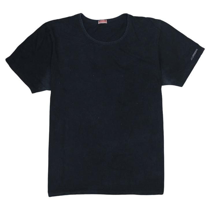 Kappa Men's Black 2XL Crew Neck Short Sleeve Cotton T-Shirt