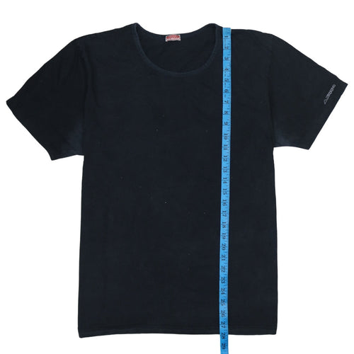 Kappa Men's Black 2XL Crew Neck Short Sleeve Cotton T-Shirt
