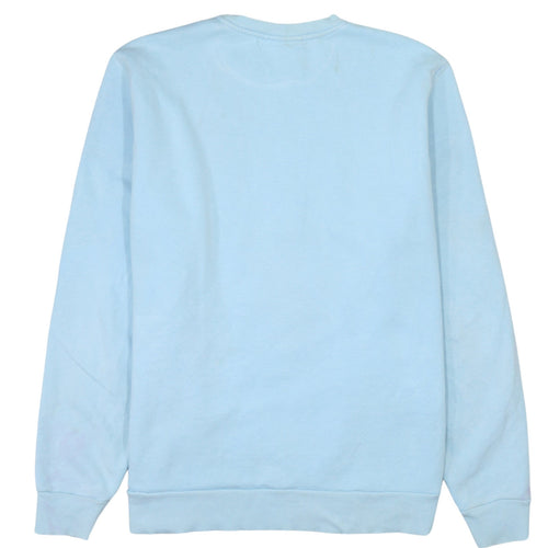 Fila Men's Blue XL Pullover Sweatshirt Crew Neck Logo Cotton Blend