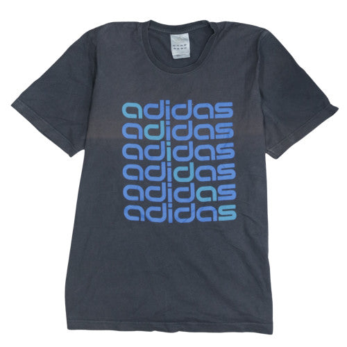 Adidas Men’s Black Graphic Logo T-Shirt Size M Crew Neck Short Sleeve