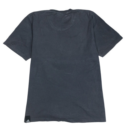 Adidas Men’s Black Graphic Logo T-Shirt Size M Crew Neck Short Sleeve