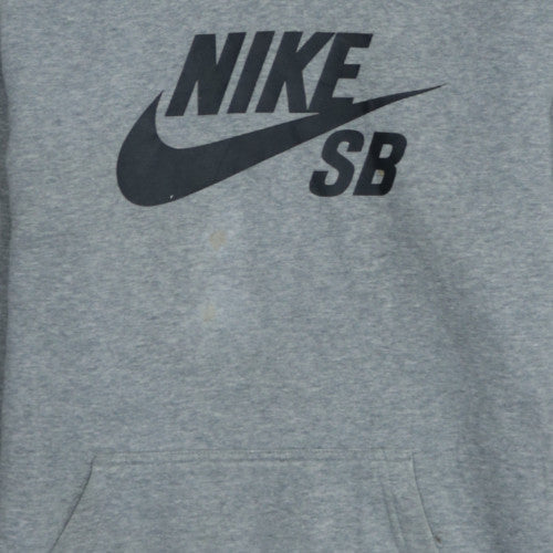 Nike SB Boys Grey Pullover Hoodie XL 13-15 Years Skateboarding Style