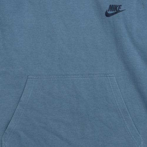Nike Men's Blue Pullover Hoodie Medium Long Sleeve Fleece