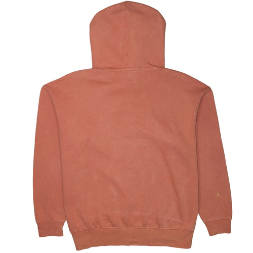Nike Men's Orange Pullover Hoodie Medium Fleece Casual Sweatshirt