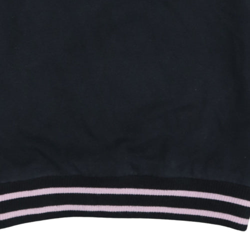 FILA Women Black Crew Neck Logo Sweatshirt Size S