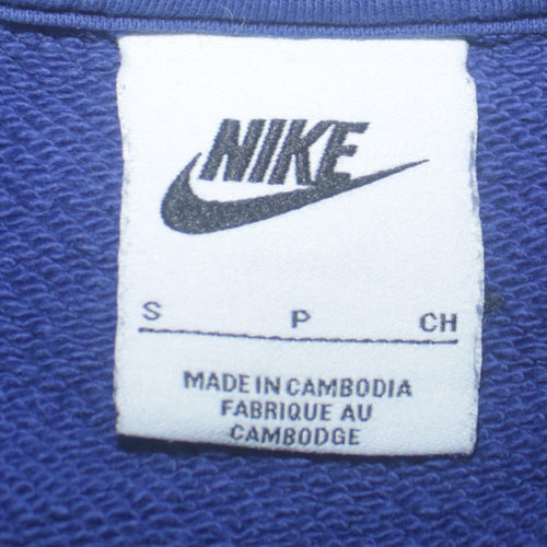 Nike Men's Blue Air Logo Crew Neck Pullover Sweatshirt Size S