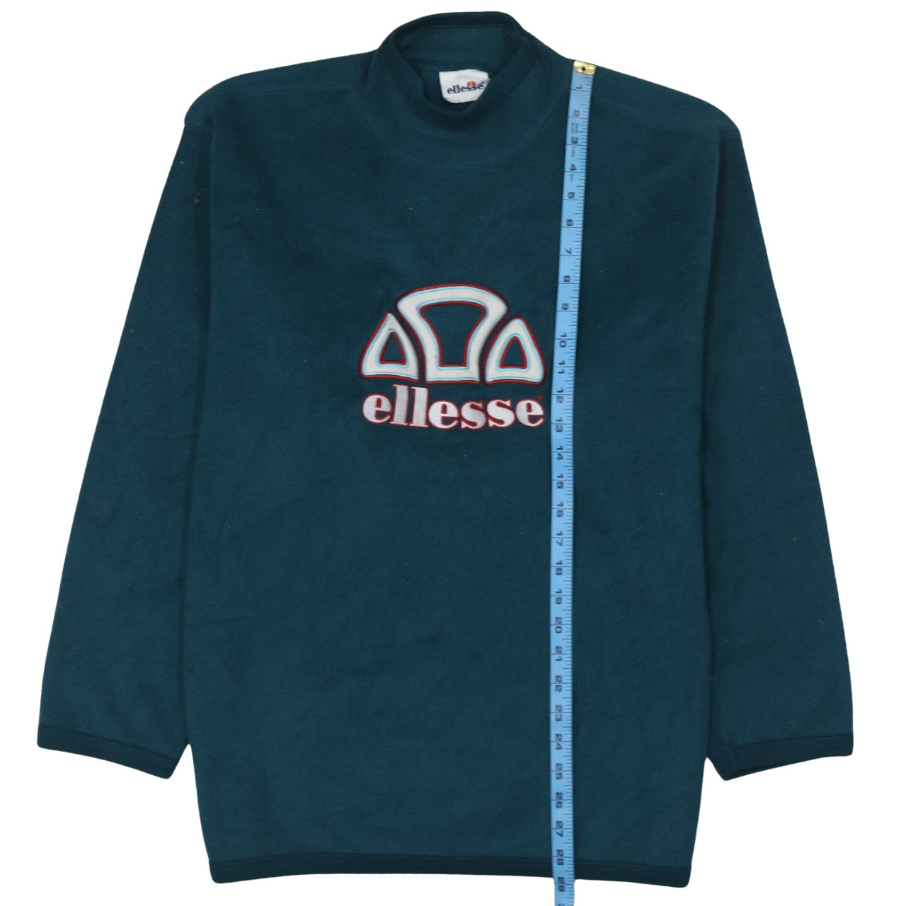Ellesse Men's Blue Fleece Pullover Sweatshirt M Retro Logo Style